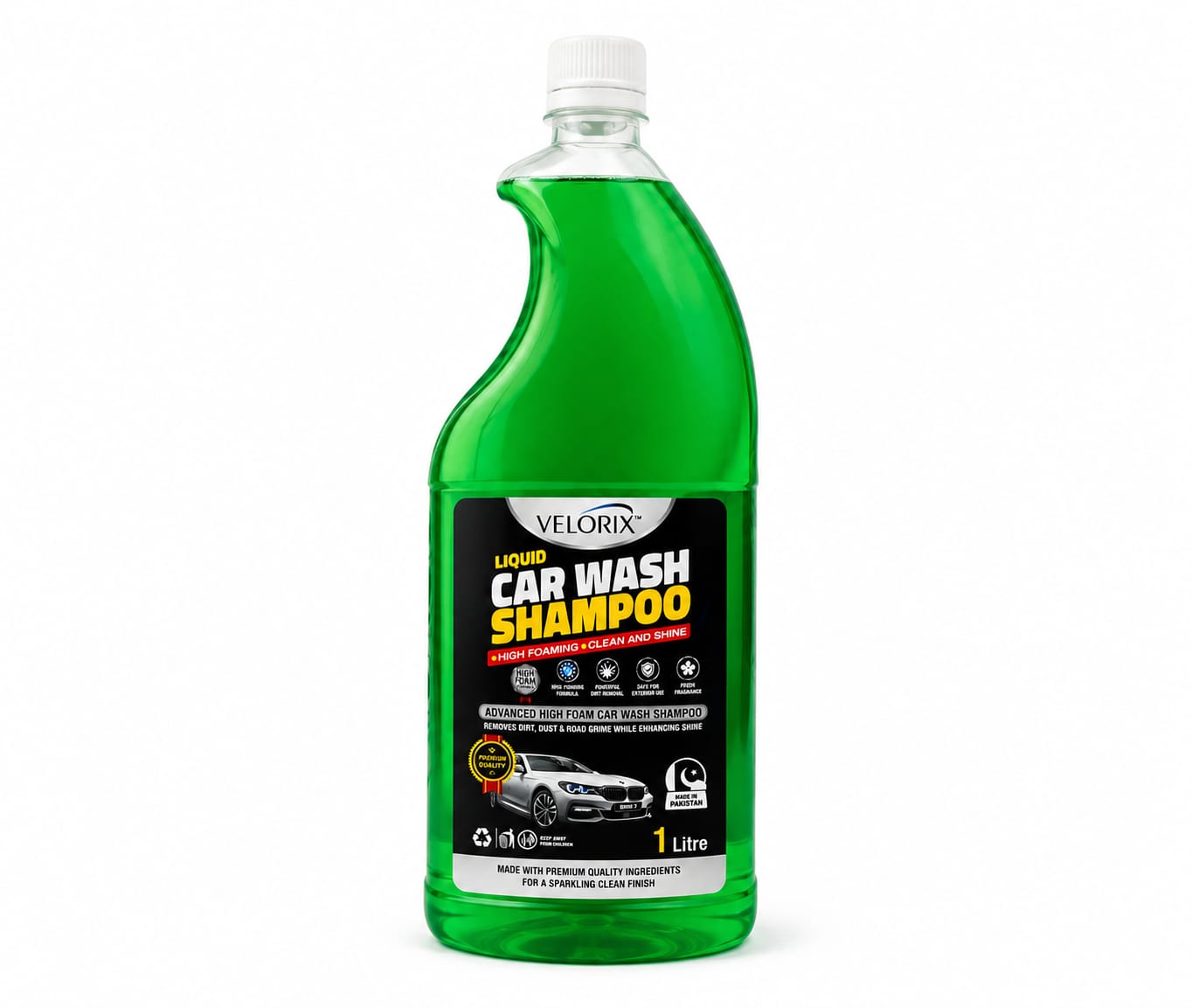 Velorix Liquid Car Wash – High Foam Car Shampoo, Clean & Shine Premium Quality – 1 Liter (1000ml) - Image 3